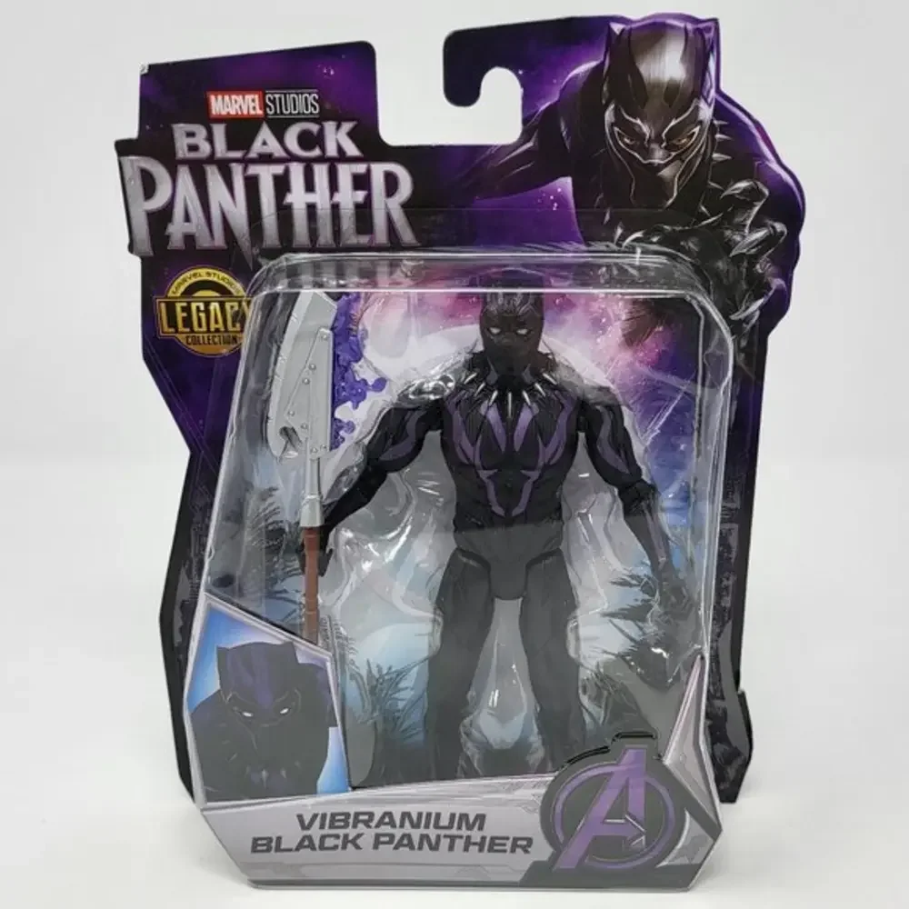Marvel Hasbro, Black Panther, Studios Legacy Collection, Figurine de Black Panther Vibranium en échelle de 15 cm à partir de 4 Ans et Plus, Multi Color E1360 Marvel Hasbro, Black Panther, Studios Legacy Collection, Figurine de Black Panther Vibranium en échelle de 15 cm à partir de 4 Ans et Plus, Multi Color E1360